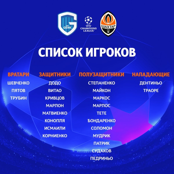 «Генк» — «Шахтар» — 1:2: хроніка матчу Ліги чемпіонів, відео голів