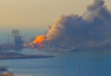 Захватчик Крыма. ВСУ потопили Орск в БердянскеСюжет