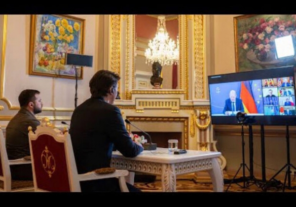 Владимир Зеленский принял участие во встрече лидеров стран G7