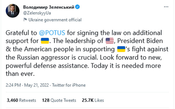 Байден затвердив допомогу Україні у розмірі 40 млрд доларів: на які цілі спрямують гроші